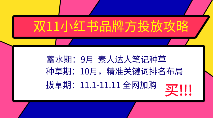 双11营销推广方案，利用小红书精准引流，小红书品牌推广